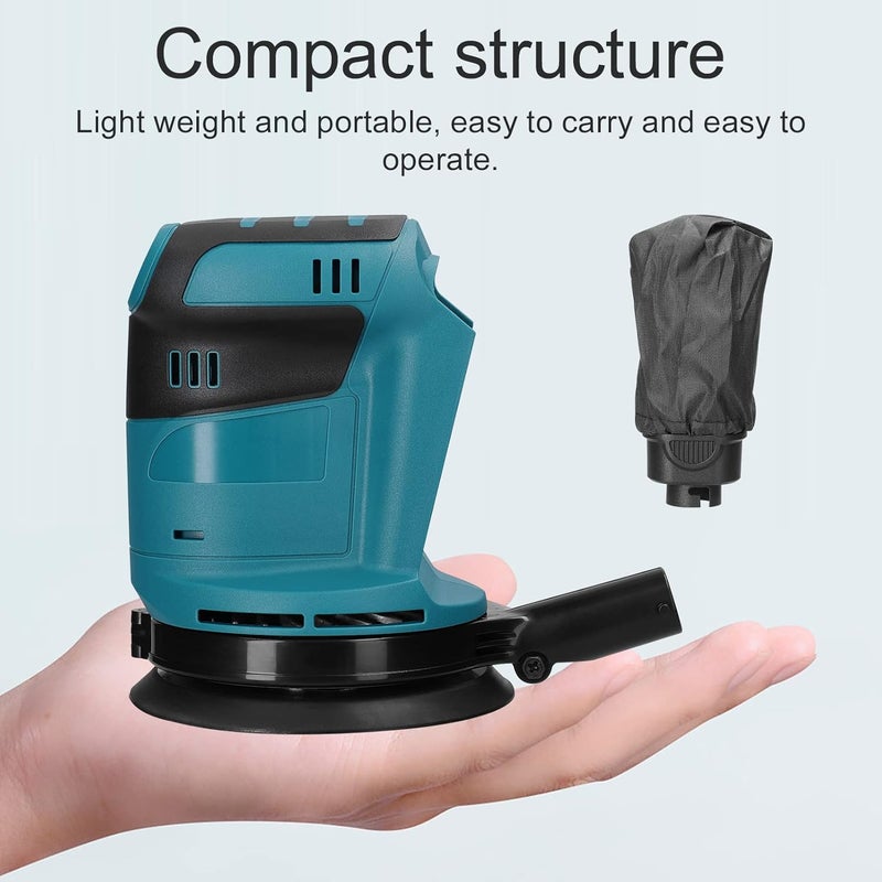 weitol Random Orbit Sander, 5'' Brushless Random Orbit Sander, Cordless Orbital Sander, Storage Bag, max. 24000RPM, 6 Speed variable Orbital Sander, Tool Only - Image 2